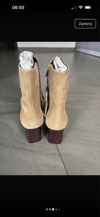 Botki skórzane Pull&Bear