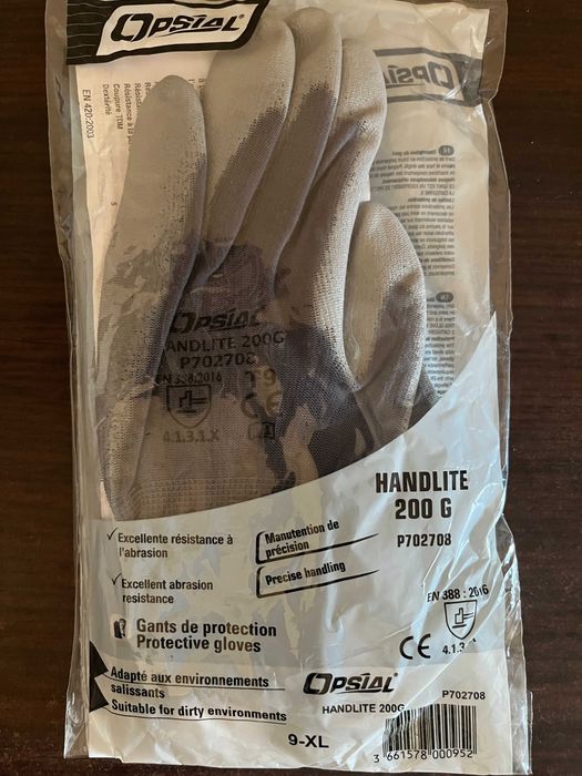 2 sztuki Rękawiczki ochronne Handlite 200g rozmiar 9-XL