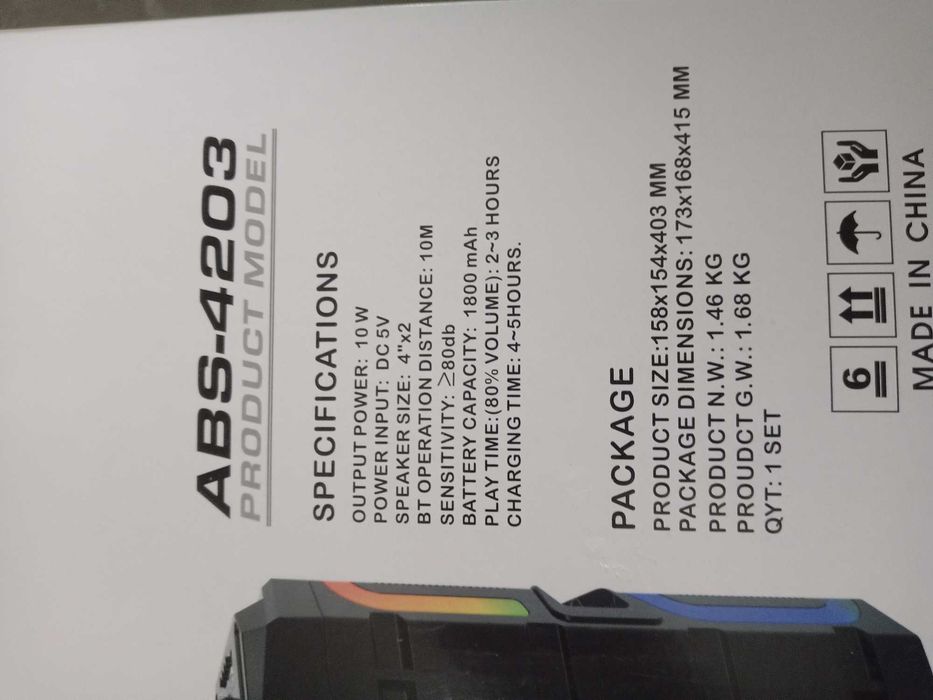Głośnik Bluetooth ABS-4203