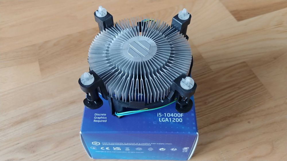 Oryginalne chłodzenie Intel BOX 65W, LGA: 1200, 1156, 1155, 1151, 1150