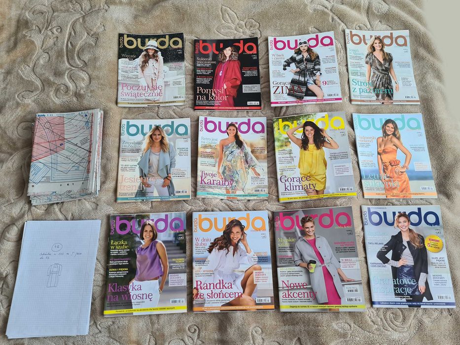 Burda rocznik 2011 kompletny wykroje misięcznik