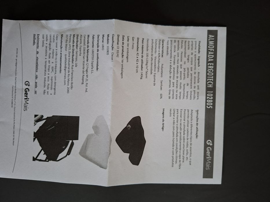 Almofada Viscoelastica e Anti Escaras