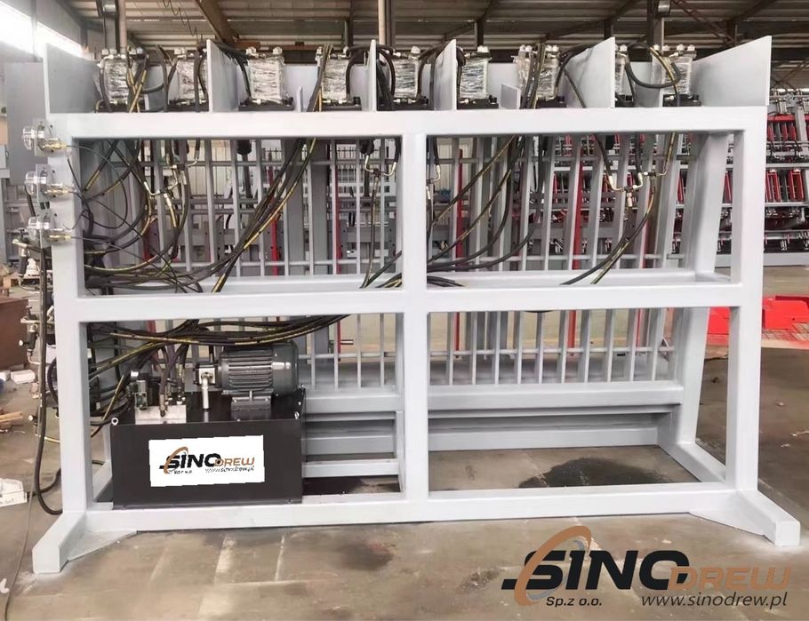 Prasa hydrauliczna dwustronna do drewna belek 300x3000x1300 mm