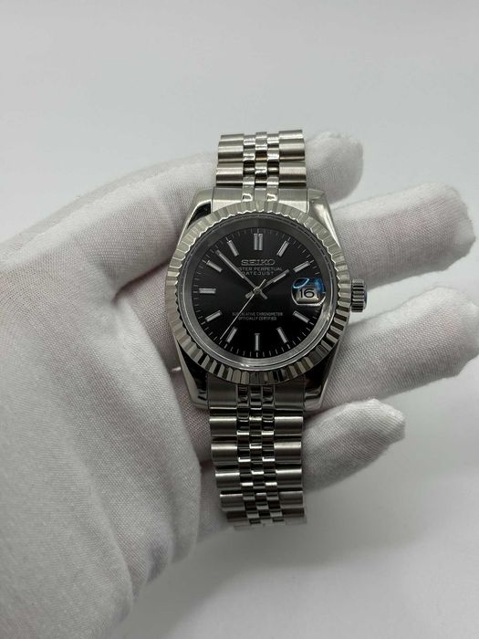 Zegarek Seiko Mod Datejust Roman Black Jubilee