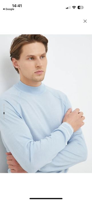 Мужской шерстяной легкий свитер Boss