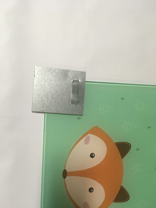 szklana grafika lis dla dziedzi