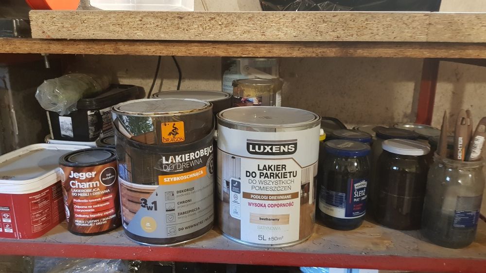 Lakierobejca farby do drewna różne kolory cena za całość