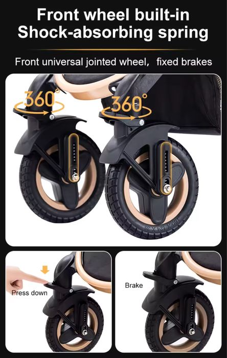 Carinho Luxuoso Bebê 3 em 1 portátil