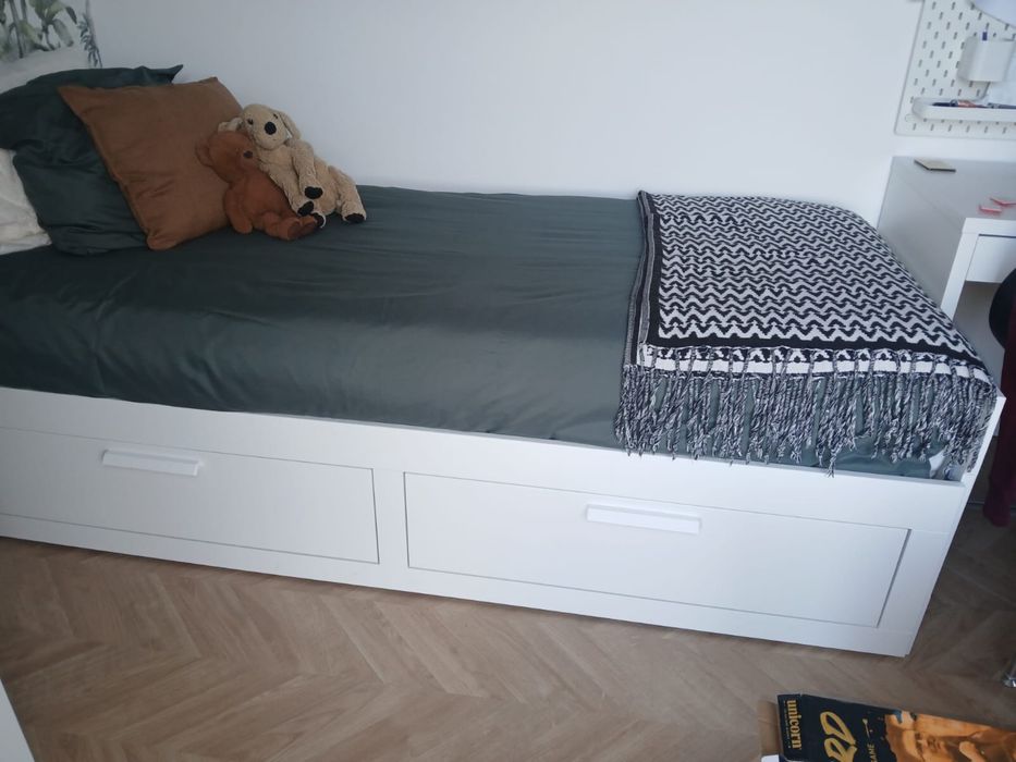 Cama Brimnes dupla com gavetas 80*200