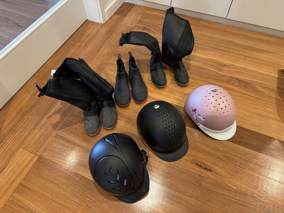 Equipamentos de equitação para miúdos