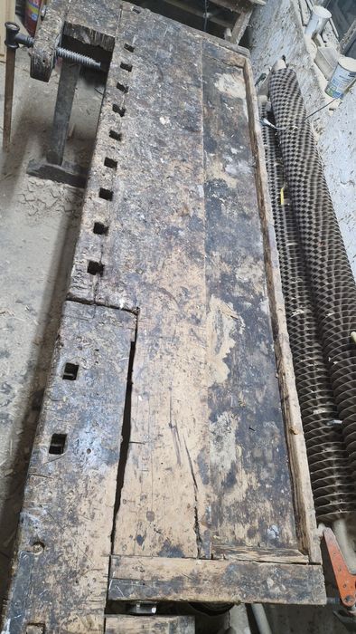 Stara strugnica stolarska do renowacji , stół warsztatowy