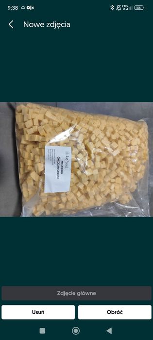 Liofilizowany ser cheddar kostki 1kg