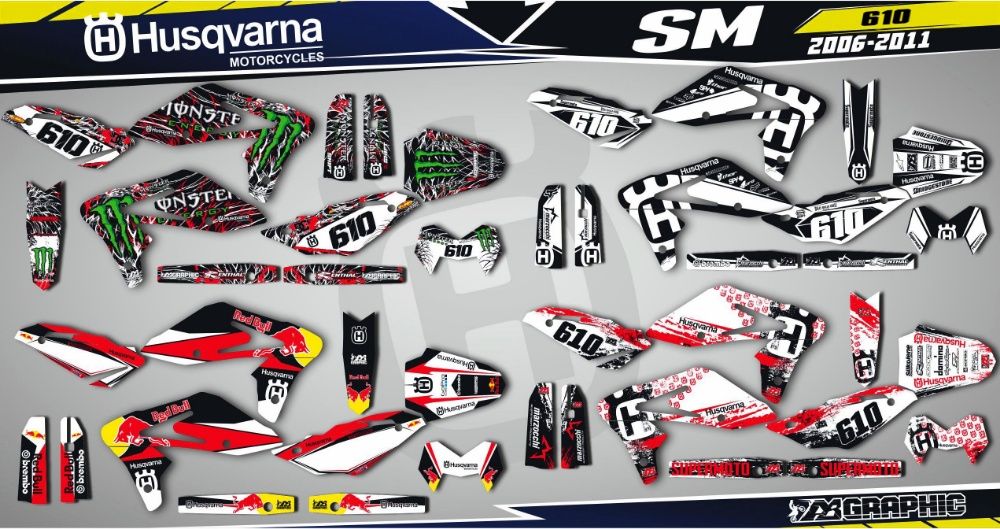 Наклейки Графіка Husqvarna TE WR SWM TC SM FC 125 250 300 450 510 610