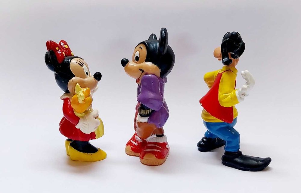 Minnie, Mickey e Pateta, bonecos Disney da Bully