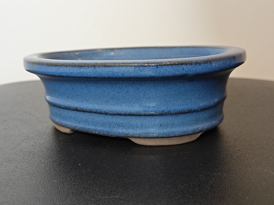 Vaso para bonsai em azul