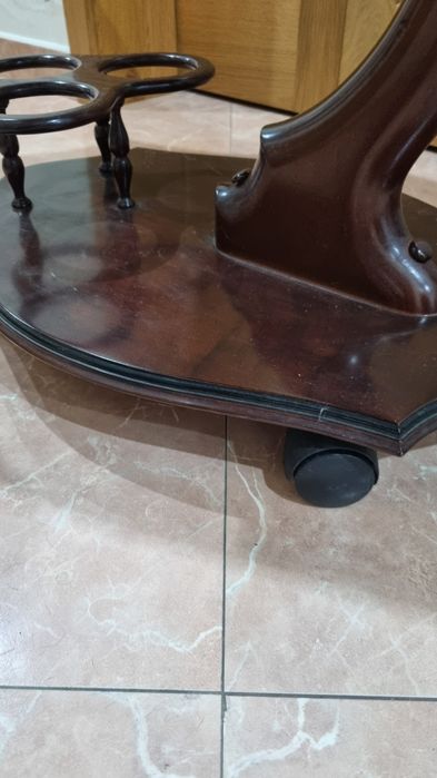 Mesa madeira bar / chá com rodas