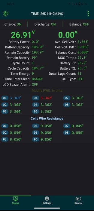 Аккумулятор EVE lifepo4 24v 105ah