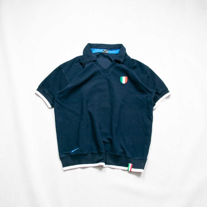 Vintage y2k Nike Italy koszulka polo XL