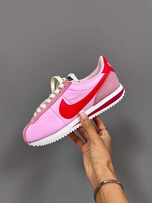 Кросівки Nike Cortez Pink/Red premium | Кроссовки Найк жіночі