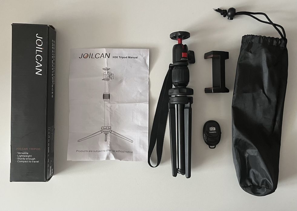 JOILCAN H30 mini statyw biurkowy 46 cm z pilotem do telefonu