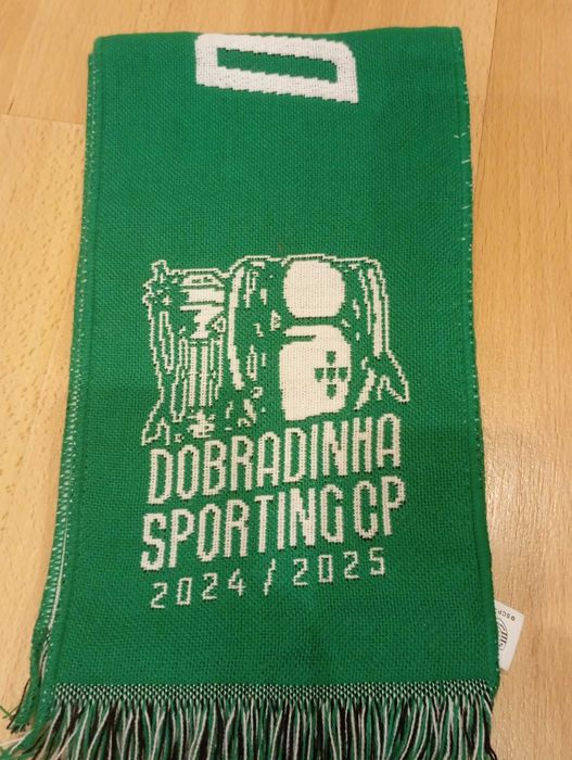 Cachecol Sporting Dobradinha 24/25 futebol novo oficial ultras