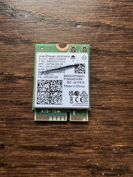 Intel® Model: AX201NGW