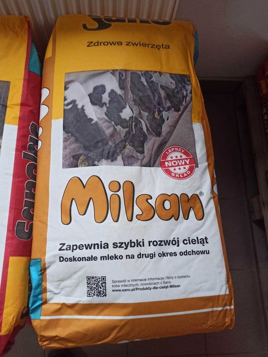 Milsan mleko z lnem dla starszych cieląt 25kg Sano
