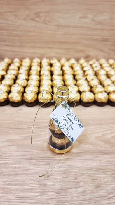 Podziękowanie dla gości Ferrero Rocher Haribo z winietką