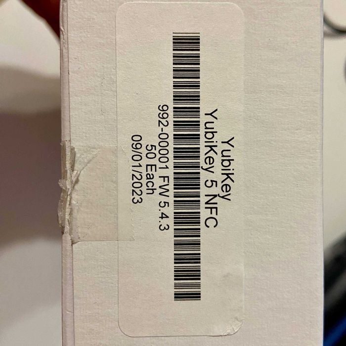 Ключі безпеки Yubico YubiKey 5 NFC (v5.4.3) (USB-A)