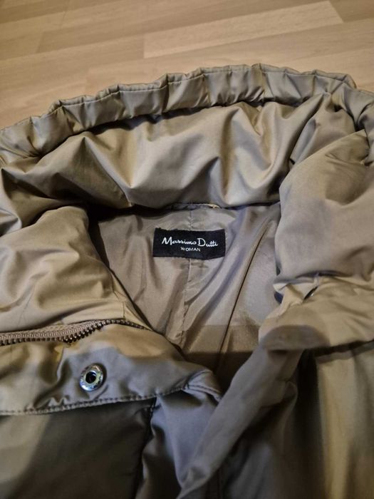 Płaszcz puchowy, Massimo Dutti, idealny