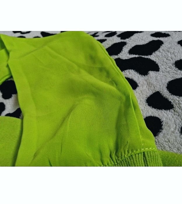 bluza , łączone materiały , tiulowe rękawy /  NEW YORKER  / rozm. s
