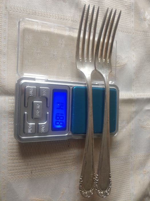 Вилки посеребрие ножи мельхиор