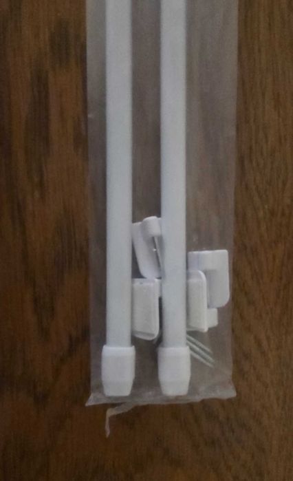 NOWY karnisz na zazdrostki biały komplet 2szt