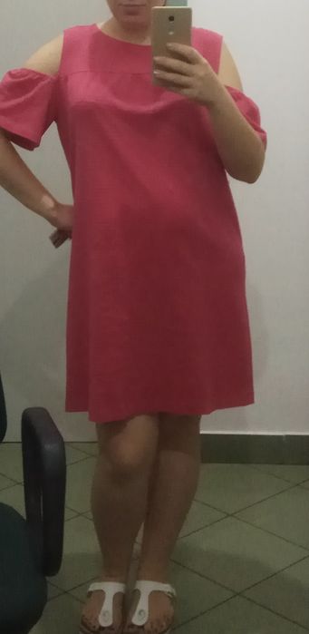 Лёгкое платье Goldi, можно для беременных L блуза в подарок