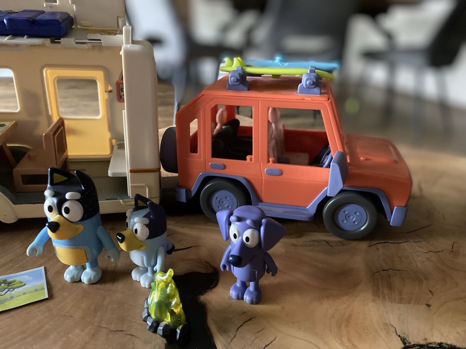 Bluey kamper samochód zestaw