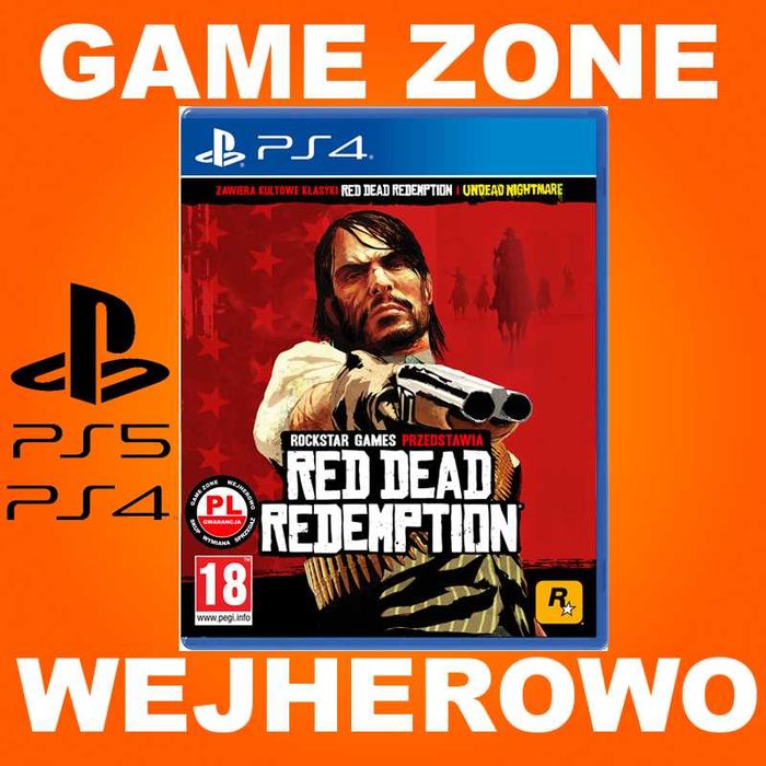 Red Dead Redemption + Undead Nightmare PS5 + PS4 + Slim + Pro PŁYTA PL