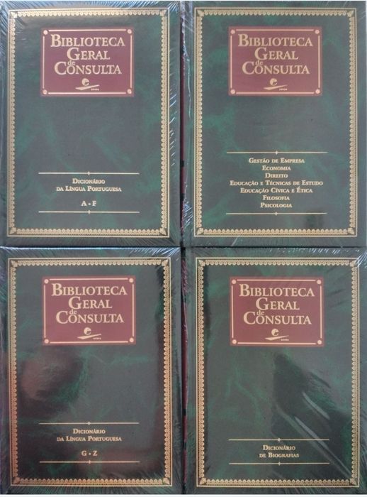14 livros novos da Biblioteca Geral de Consulta nas caixas originais