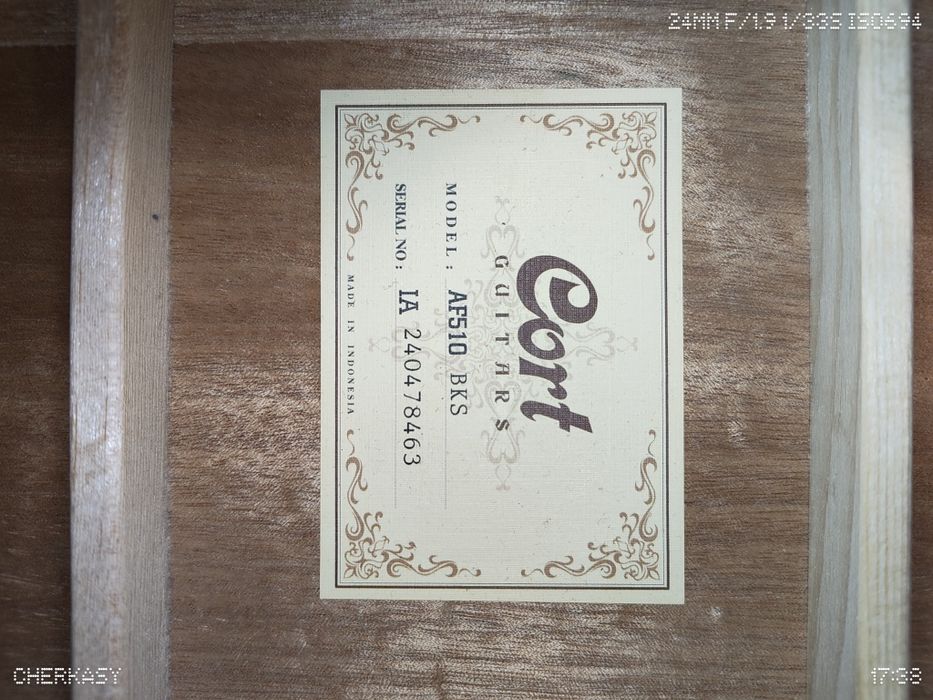 Акустична Гітара Cort AF510 BKS