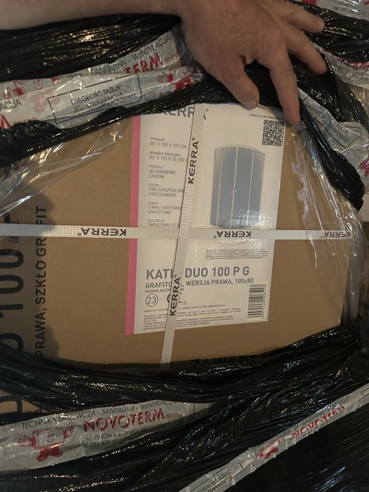 Kabina prysznicowa Katia 100x80 prawa z brodzikiem, prysznic