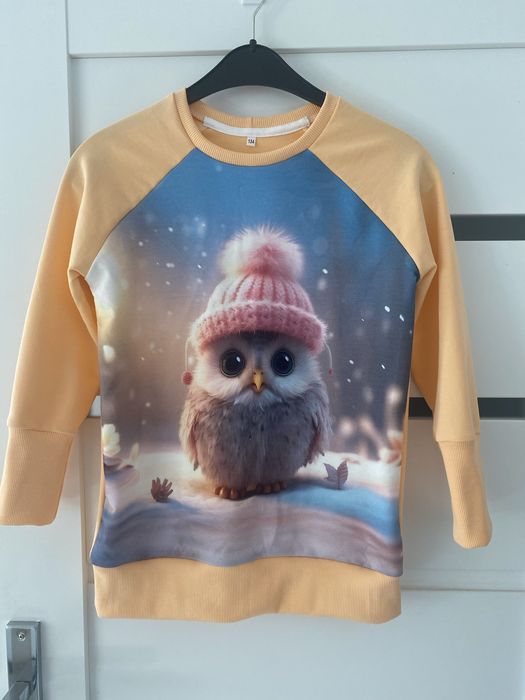 Oversizowa bluza z sówką r 134