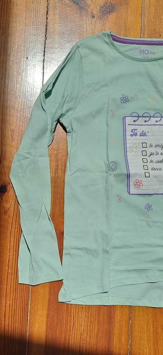 Camisola verde menta MO 12 anos nova
