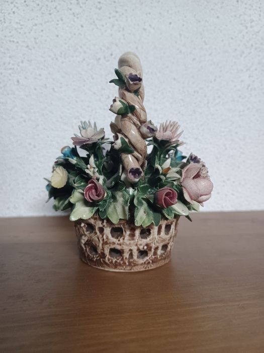 Capodimonte Porcelain Flower Basket436680804805519361
