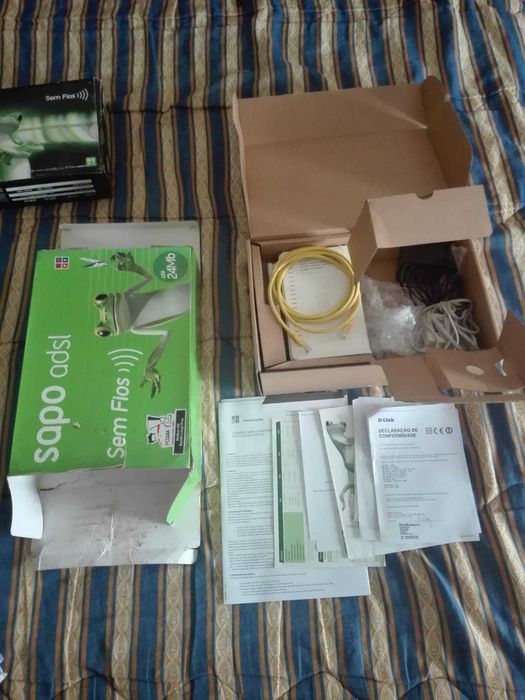 2 Complete ADSL Sapo Routers with Documentation64752311506177122