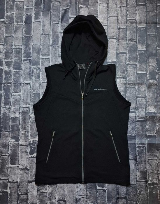 Peak Performance damska bluza kamizelka z kapturem bezrękawnik outdoor