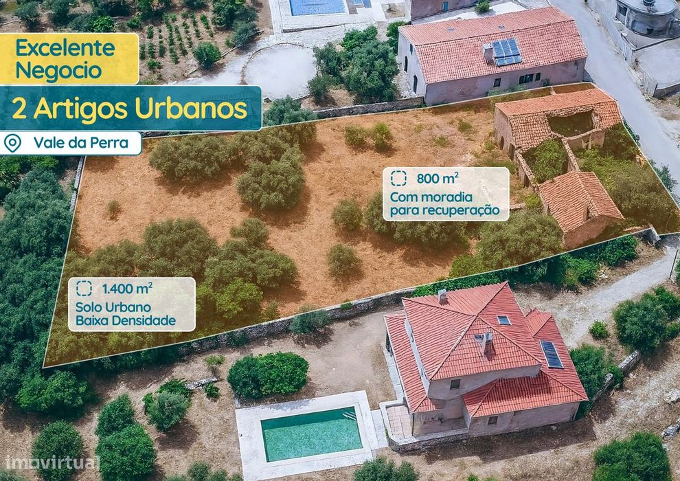 Terreno Urbano - 2 Artigos - Vale da Perra - Fátima - Ourém