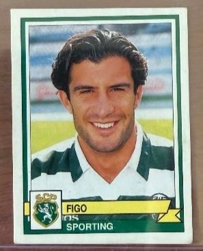Cromo do antigo jogador Luís Figo época  94/95