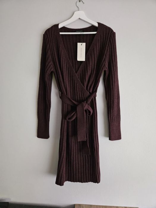 Anna Field dzianinowa sukienka na zimę w rozmiarze L