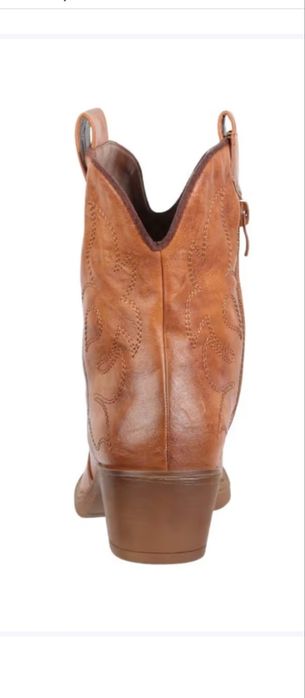 Dream Pairs Kowbojki Damskie buty western Chunkyrayan 301-A31P – camel EU40
