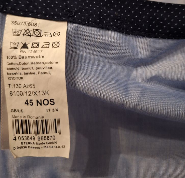 Koszula z Kołnierzykiem XL