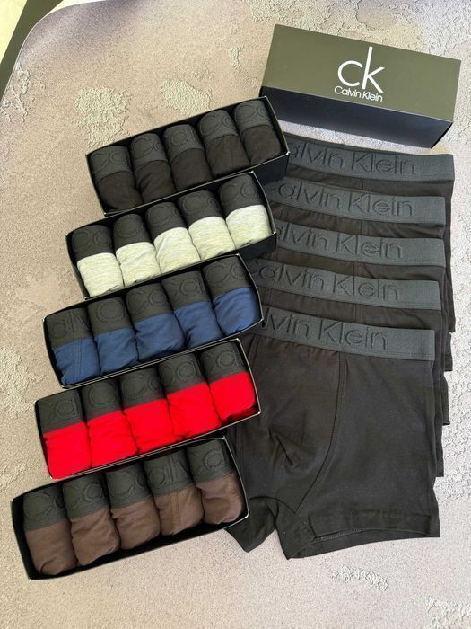 Чоловічі труси Calvin klein 3D з рельєфним написом на резинці. Мужские